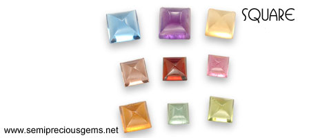 square shape gemstones